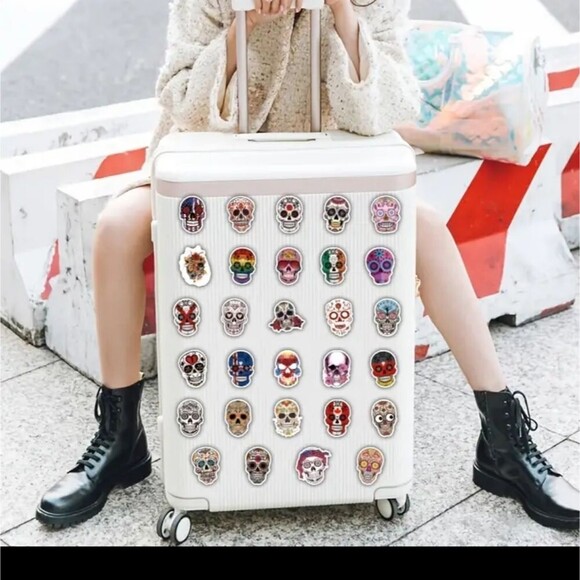 Sugar skull sticker bundle day of the dead skeleton decals - Picture 1 of 6